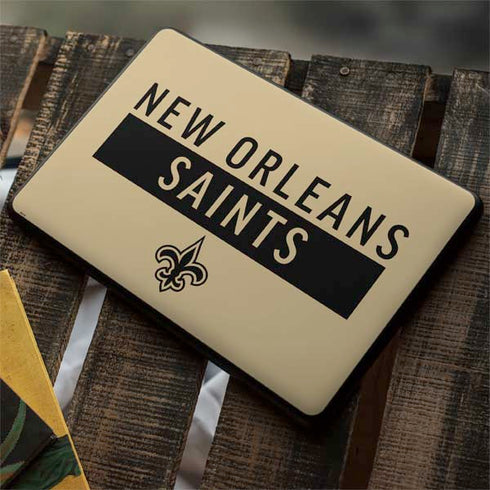 NFL New Orleans Saints Gold Performance Series Google Pixelbook Go Skin